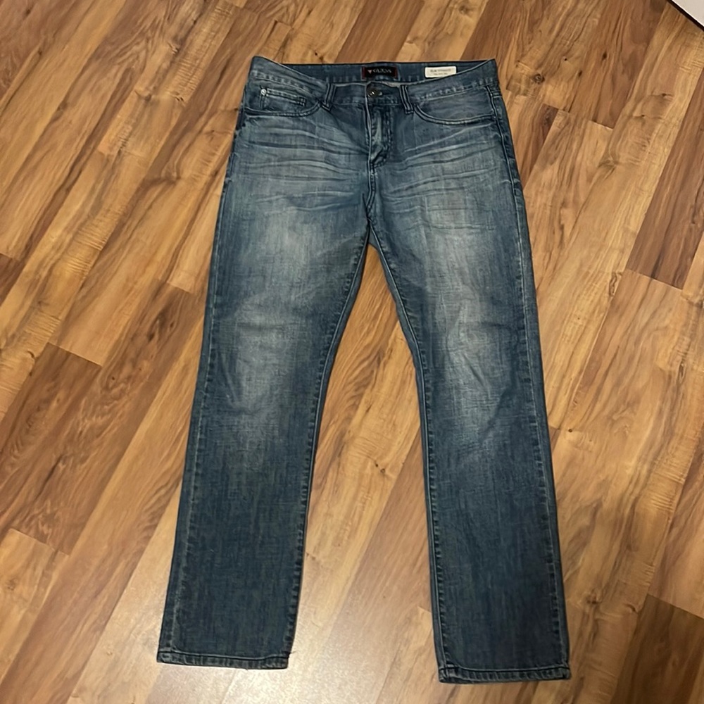 Vintage Guess Jeans Slim Straight Del Mar Fit, 33x30